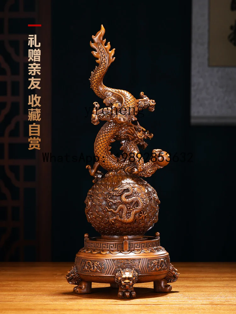 X6  Blessing Lucky Dragon Decoration Living Room Office Wine Cabinet Decoration Opening Gift
