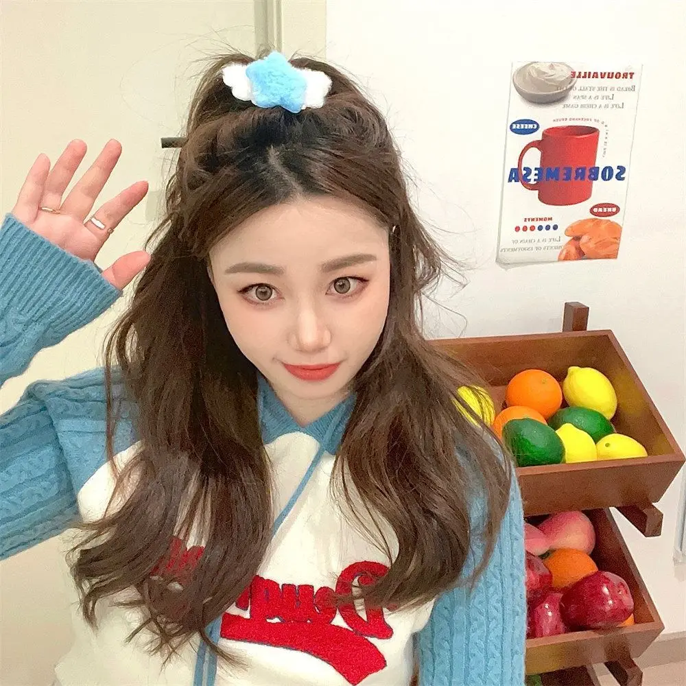 

Cute Minimalist Style Plush Star Hair Clip Hair Accessories Ornament Plush BB Hairpins Headdress Sweet Fluffy Barrettes Party
