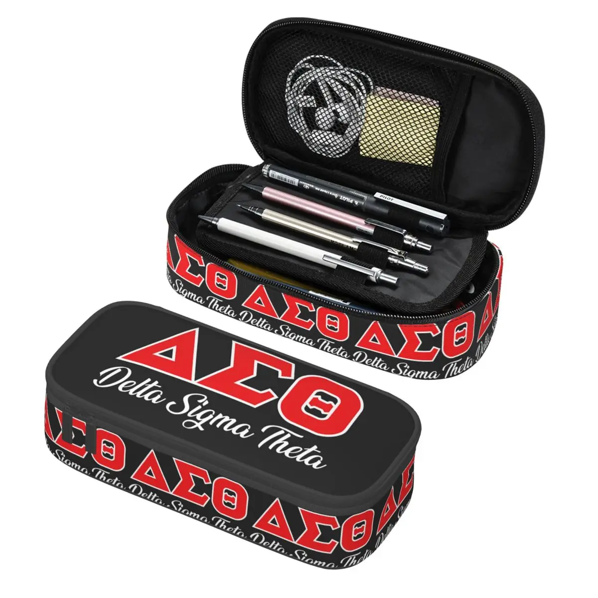 Estuche para lápices Delta Sigma Theta Sorority Paraphernalia 1913 para estudiantes, caja para bolígrafos, bolsa para lápices, estuche para lápices de gran capacidad, soporte para bolígrafos