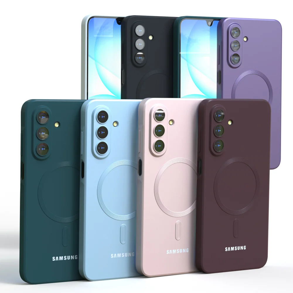 Original TPU Cases Shockproof Soft Magnetic Wirless Charging Case For Samsung Galaxy A15 A35 A55 A16 A36 A56 A17 A57 Cover