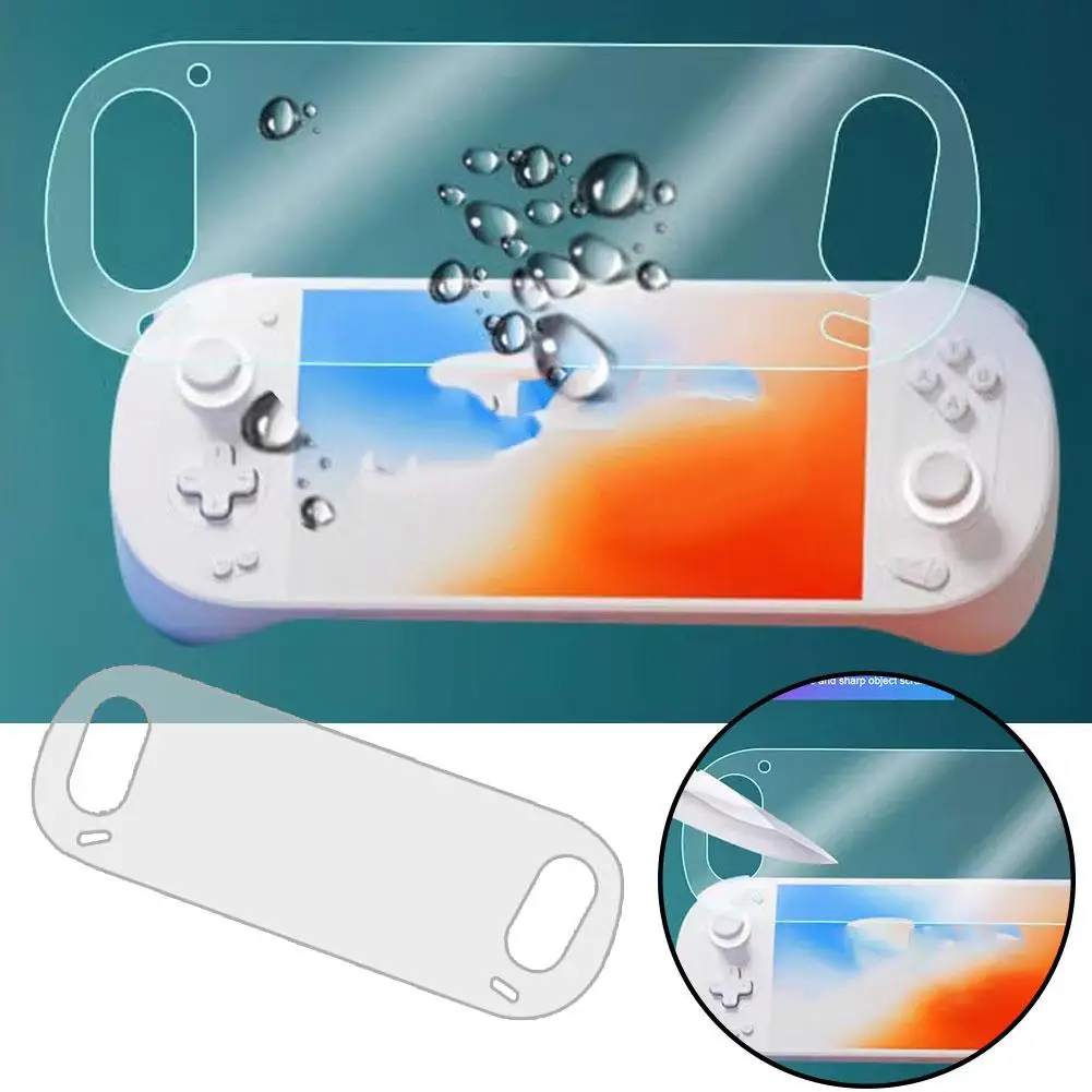 ตัวป้องกันหน้าจอสำหรับคอนโซลเกม ayaneo Pocket EVO ฟิล์มบางปกป้องเต็มรูปแบบปราศจากลายนิ้วมือป้องกันรอยขีดข่วนอ่อนไหวเป็นพิเศษ