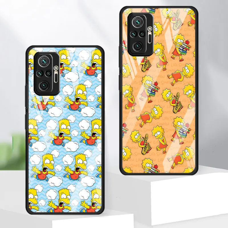 Phone Case for Xiaomi Redmi A7 A5 15 14C 13 14R 15C 12C 12 10X 10 9i 10C 9T 9A The Simpsons Collage Duff Tempered Glass Cover - view 3