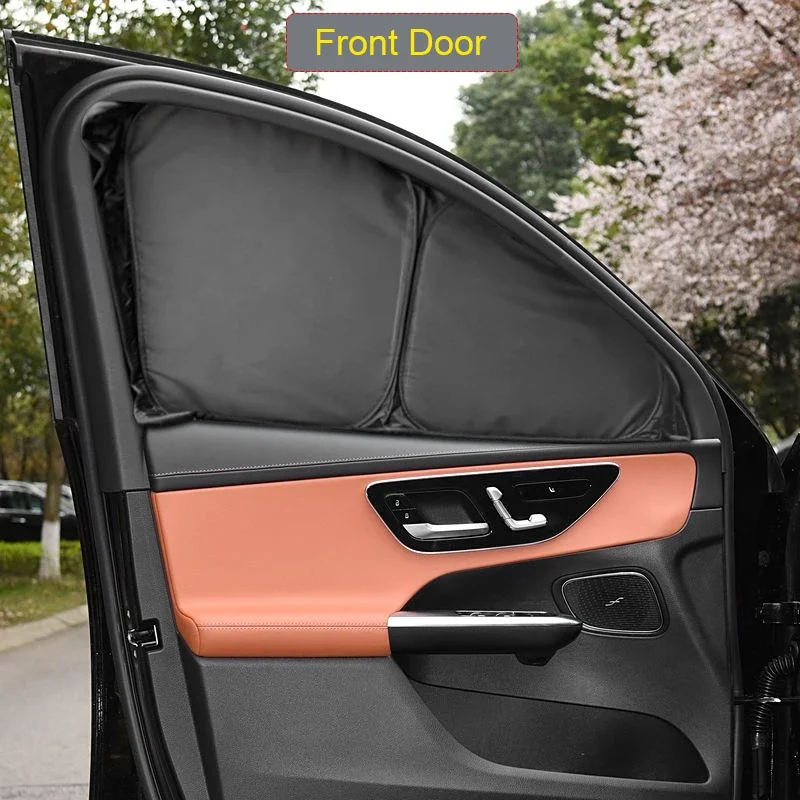 

Car Sun Protection Black Windows Privacy Sunshade For Mercedes-Benz GLC 2016-2026 Auto Anti-UV Protect Cover Interior Accessory