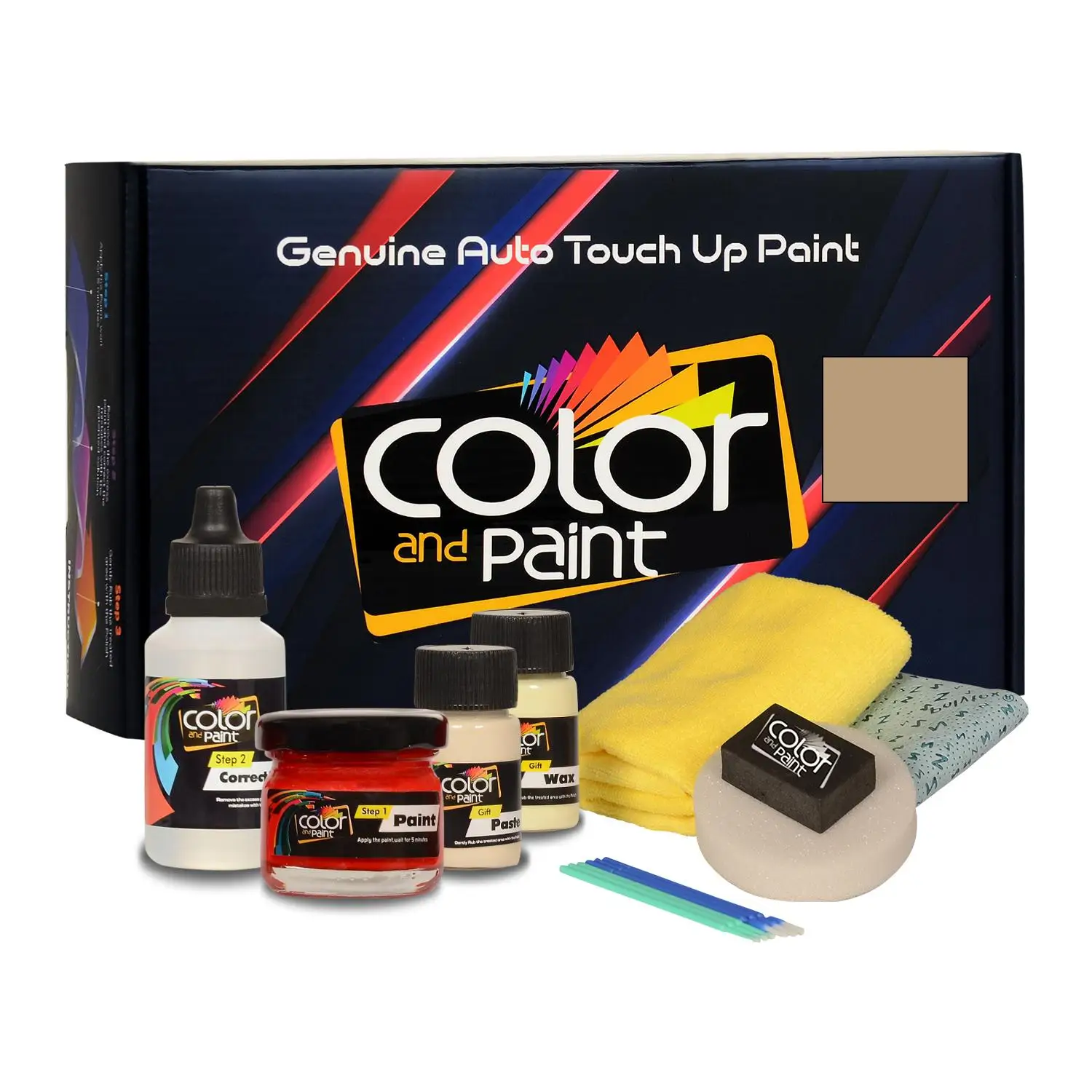 Color and Paint compatible with GMC Automotive Touch Up Paint - MEDIUM GOLD FADED FIREMIST MET - WA398E - Basic Care