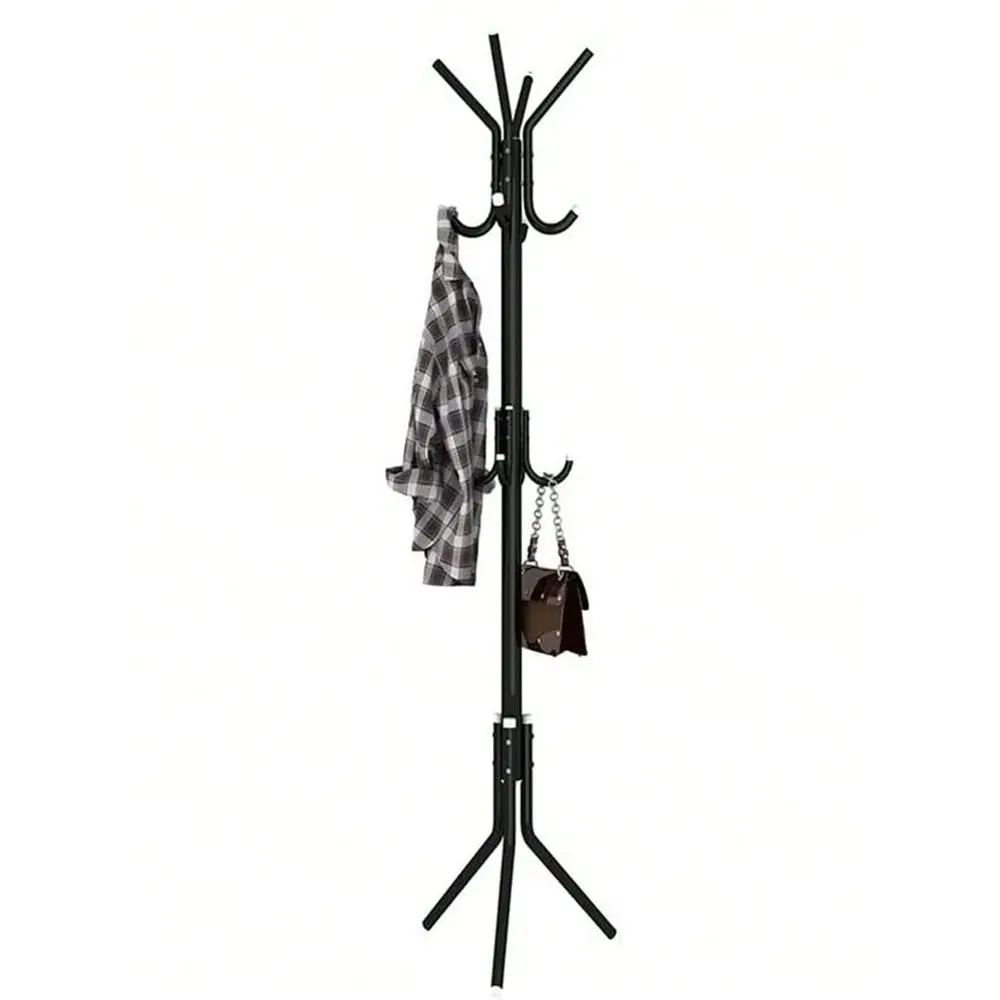 

Piece Stylish Metal Coat Rack Durable Rack For Organizing Shirts, Hats, Coats, Bags, Scarves Glossy Polished, Sturdy, Space Sav