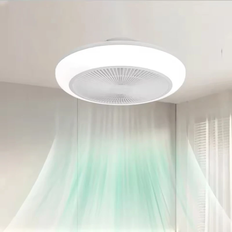 Smart Simple LED Ceiling Fan Light New Sealed Ventilator Light Living Room Bedroom Household 46cm Electric Fan Lamp