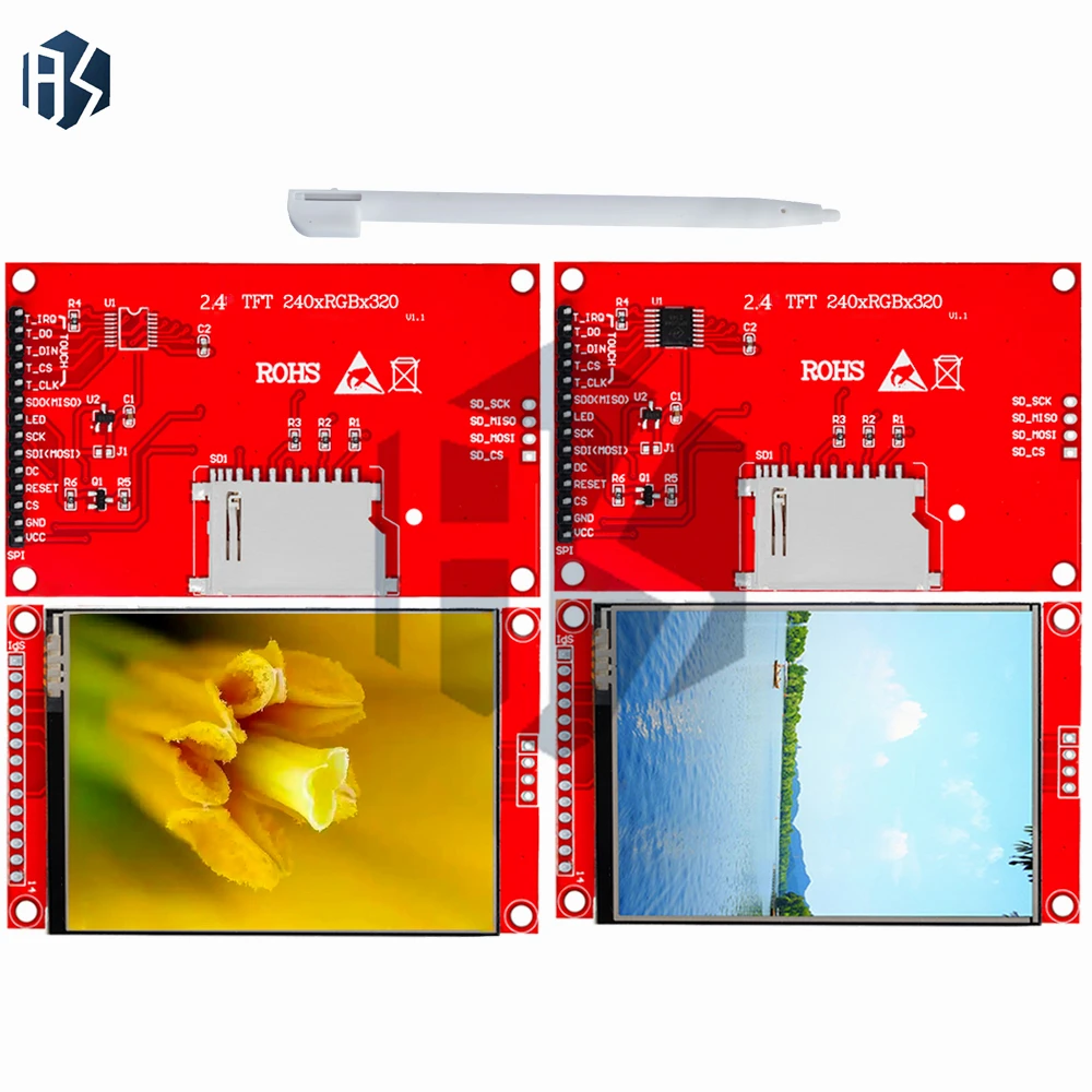 ‌ Módulo de exibição LCD TFT de 2,4 polegadas – Interface SPI RGB 240x320 com controlador ST7789, 65K cores e interface de 8 pinos para Arduino