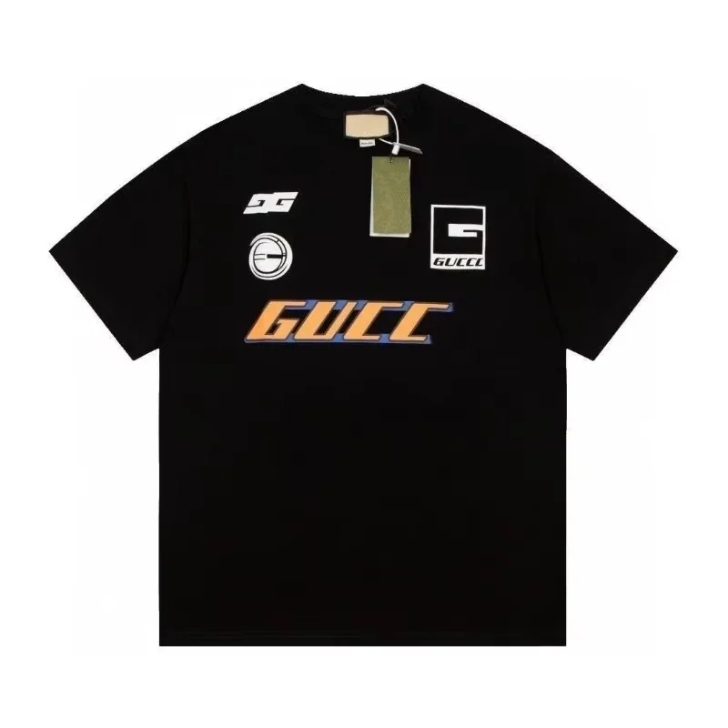 2025 حار بيع الكلاسيكية عالية الجودة الرجال والنساء تي شيرت ماركة الملابس مصمم الفاخرة تي شيرتات قطن الصيف بلايز