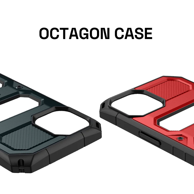 IIIF150 Original Octagon Phone Case for iphone 13 Rugged Outdoor Anti-drop Protective Case with Small Cut