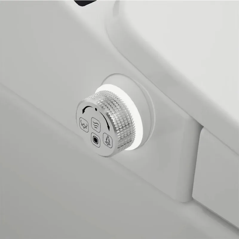 WC Intelligente Moderno in Ceramica con Scarico a Parete, Sedile Riscaldato, Telecomando e Wi-Fi per Bagno