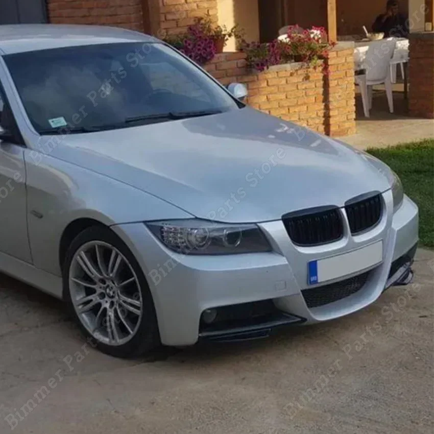 Separador de labios de parachoques delantero para BMW Serie 3, E90, E91, m-tech 320i, 330i, 2005-2008, Kit de carrocería, accesorios deportivos