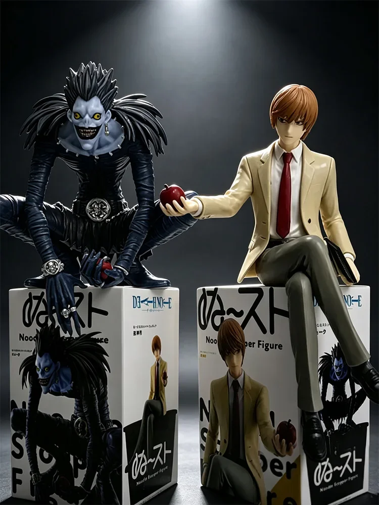 Death Note Anime-Figur Yagami Light & Ryuk Sitzende Pose PVC-Modellstatue Sammlerstück Schreibtischdekoration Actionfigur Spielzeug – Detail 1