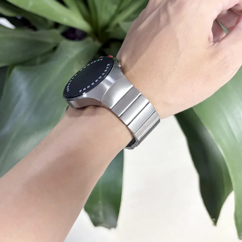Original Luxury Titanium Strap for Huawei Watch 5 46MM No Gaps Metal Band for Huawei Watch 5 46mm Business Quick Release Band