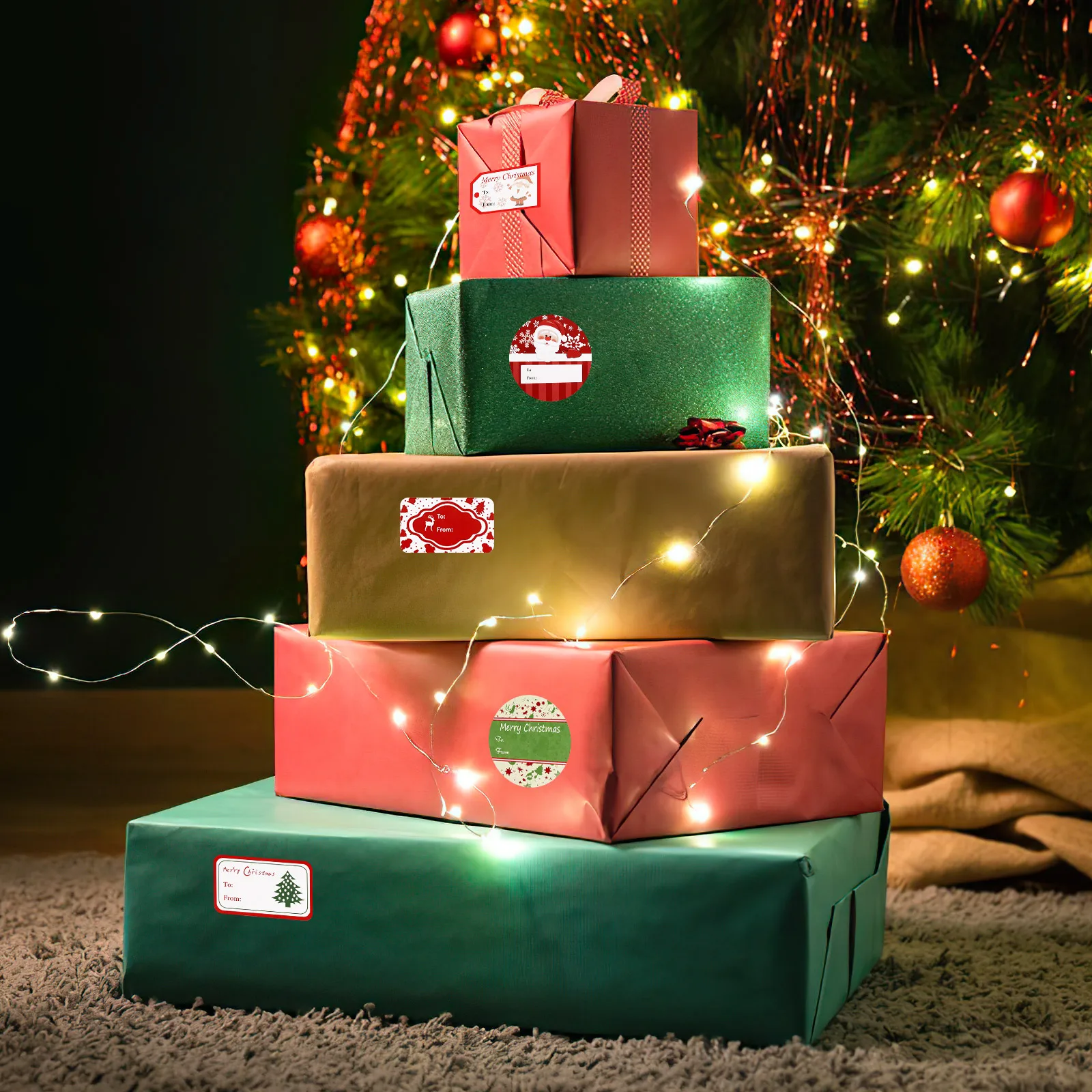 Рисунок 2 - рождественские наклейки