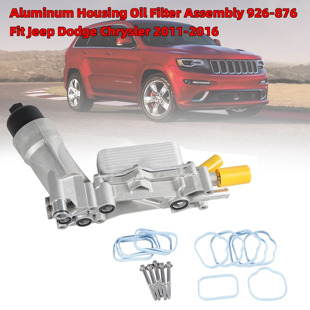 

Areyourshop Aluminum Housing Oil Filter Assembly 926-876 for Jeep Dodge Chrysler 2011-2016