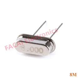 10pcs/lot 8.000M 8.000MHZ 8MHz 8 MHZ Quartz Crystal Resonator Passive Oscillator HC-49S New