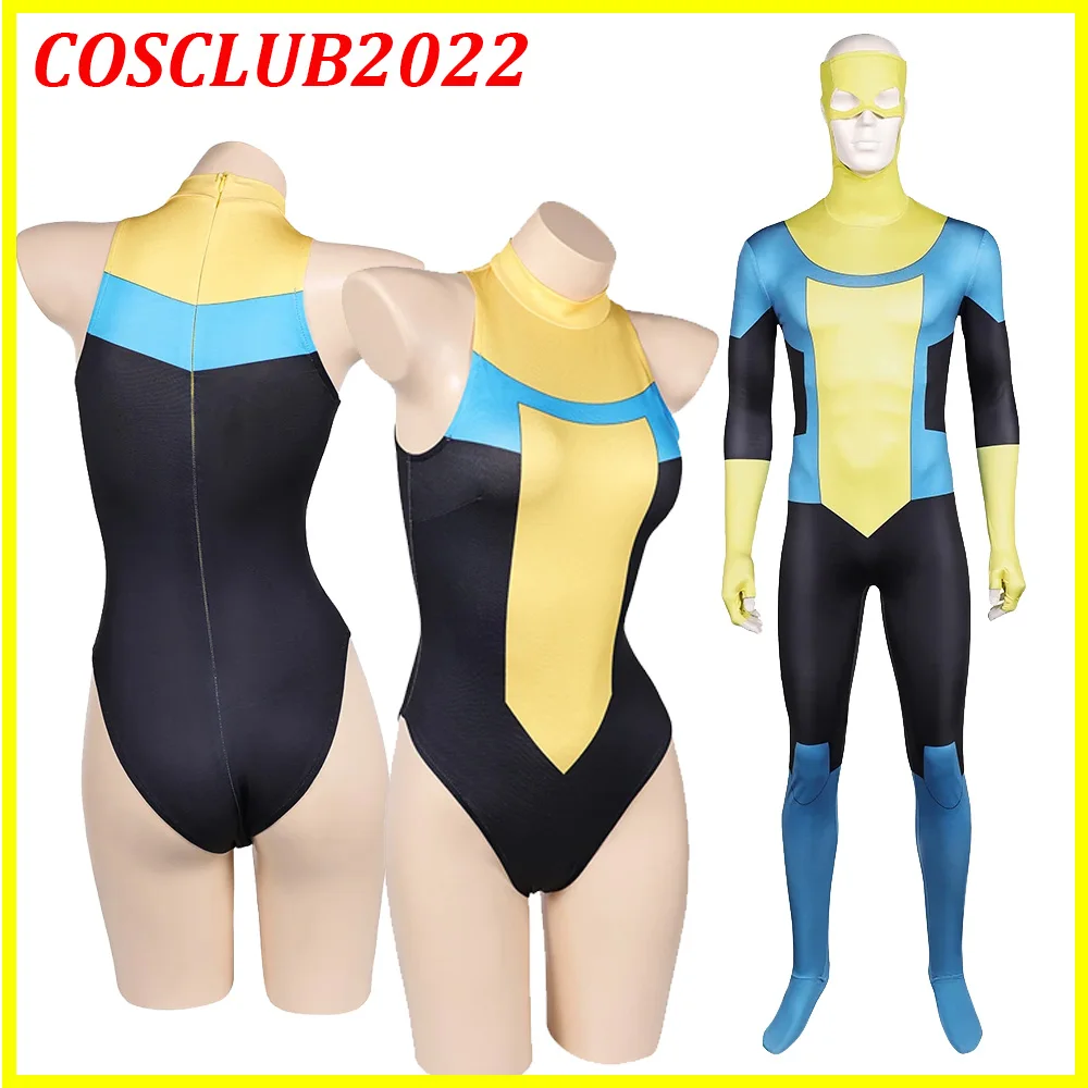 

New Fashion Mark Grayson Cosplay Swimsuit Cartoon Jumpsuit Bodysuit Women Men Bikini Clothing Halloween Dress-Up Party Suit
