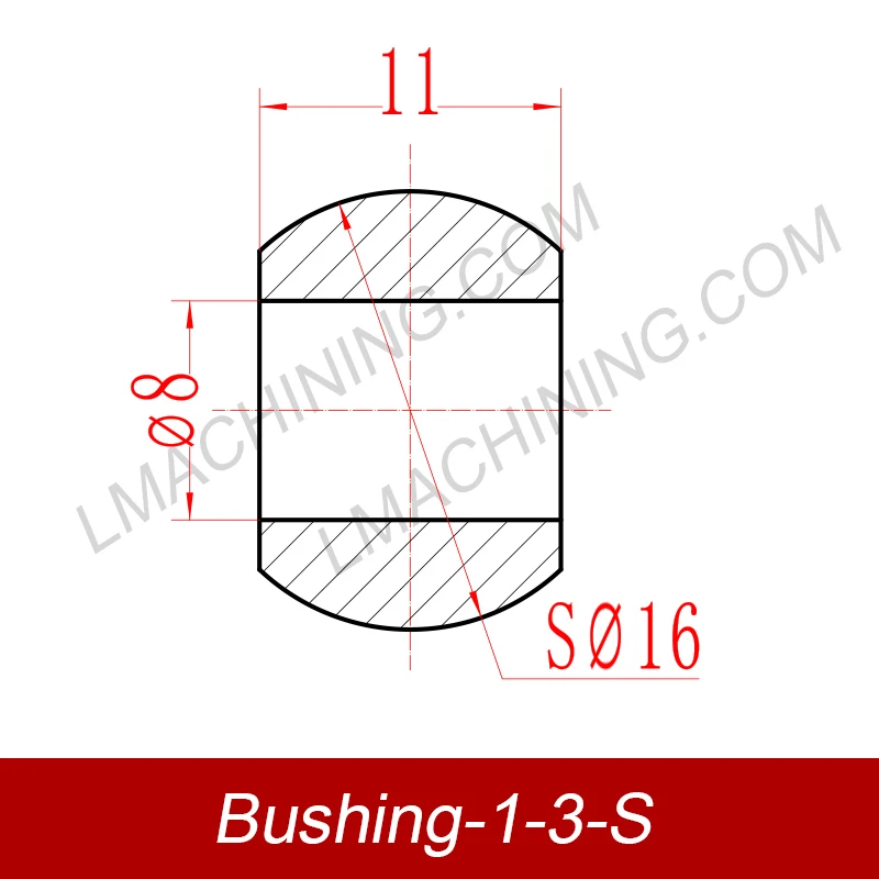 8*16*11mm 1-3-S# Oil Bearing Bushing,Electric Fan Motor Bushing, Porous Bearings, Washing Machine Bushing,