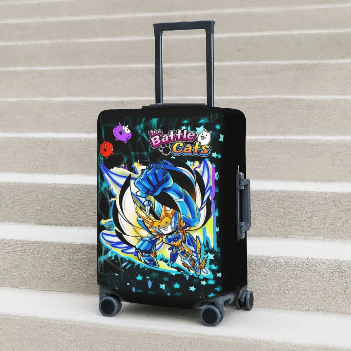 

Battle Cats - Cosmo Suitcase Cover Protection Elastic Travel Luggage Protector Covers for 18-32 Inch