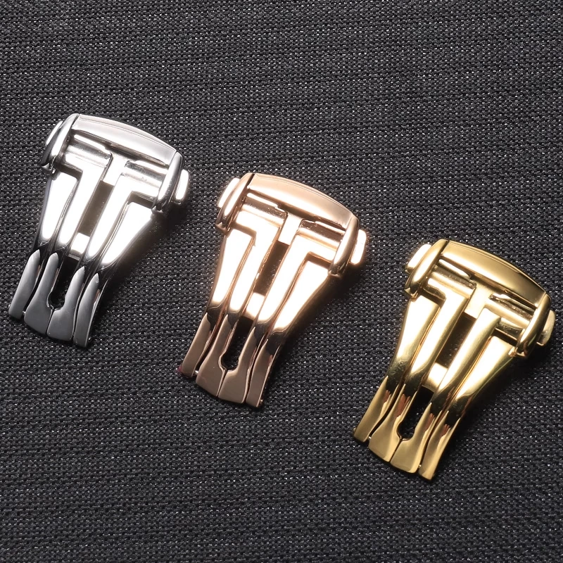 Replacement Omega Watch Buckle Original Style Folding Clasp for Seamaster De Ville Speedmaster Leather Bands