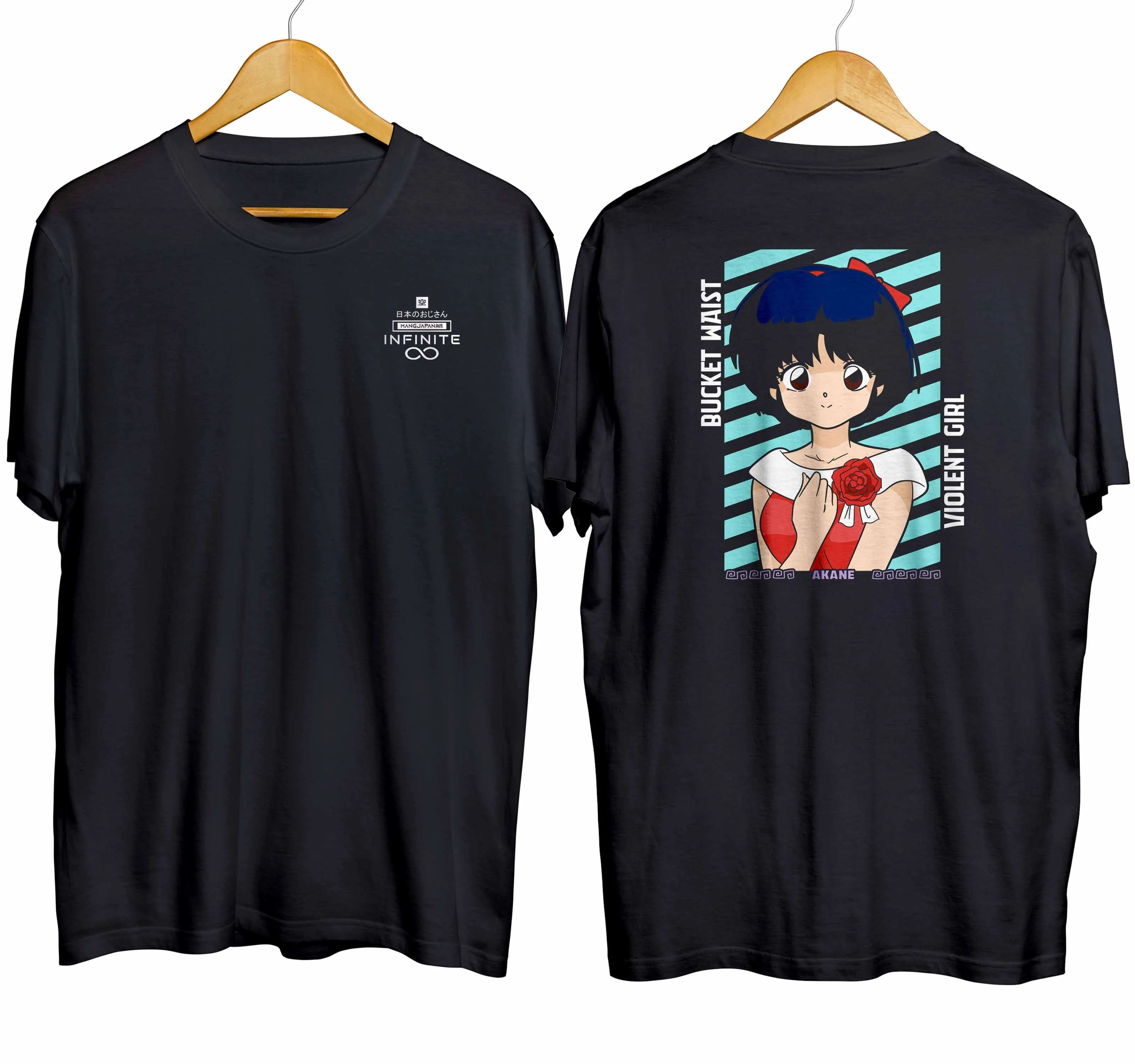 T-shirt distroanime AKANE TENDO - RANMA ONE HALF 100% combed 30s