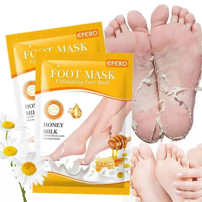 Máscara Exfoliante para pies, crema blanqueadora para pies, herramienta para el cuidado de la piel, Spa, 1 Pag = 1 par