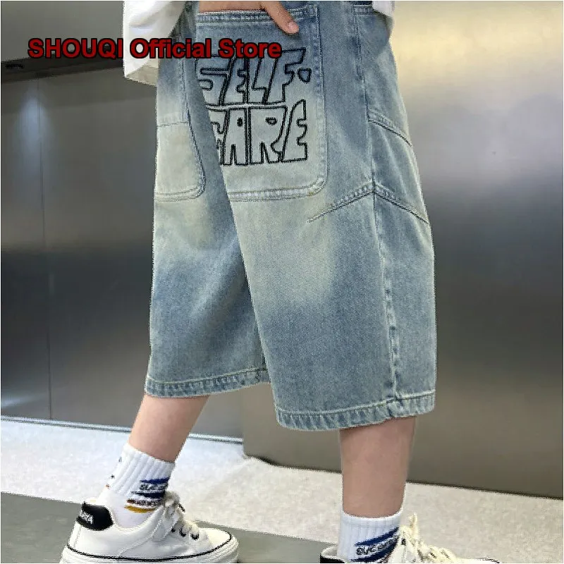 boys-summer-shorts-2026-older-kids-light-wash-five-quarter-length-trendy-casual