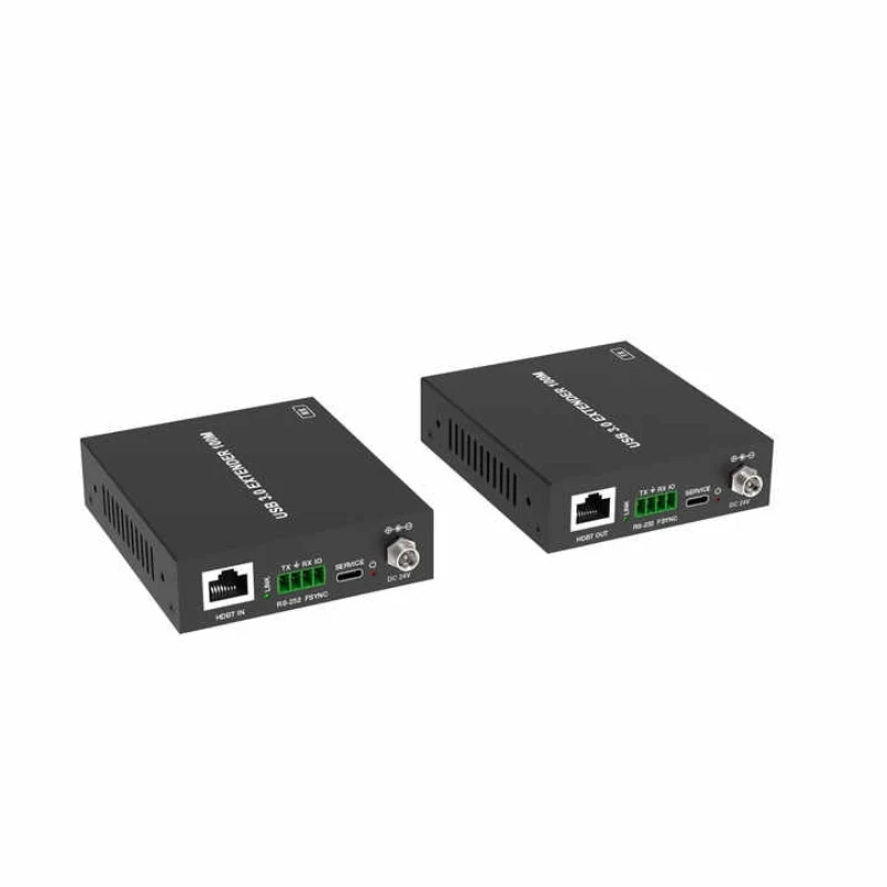 DT-2061W Plug and Play USB Extender Via CAT6A Network Cable Extend 100M 4 USB3.0 Ports Extender 5Gbps 24V PoC