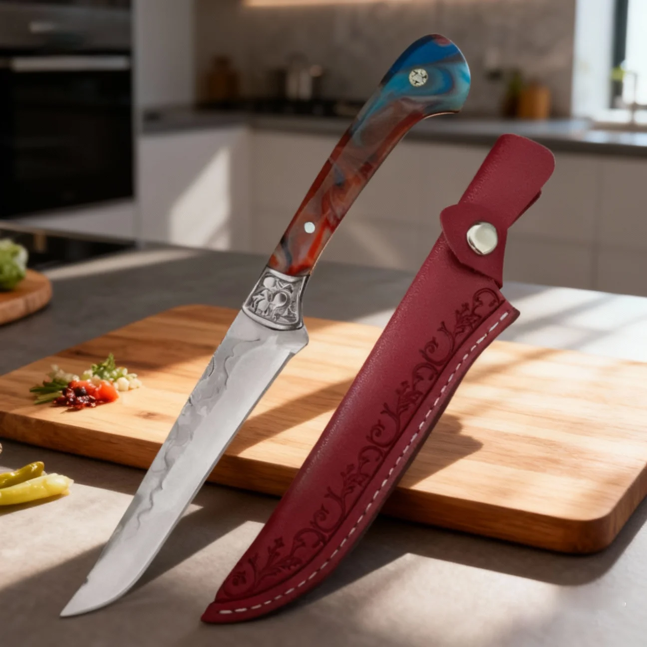 

Handforged boning knife kitchen slaughterhouse special cutting sharp knife meat cutting knife handhandled meat knife fruit knife