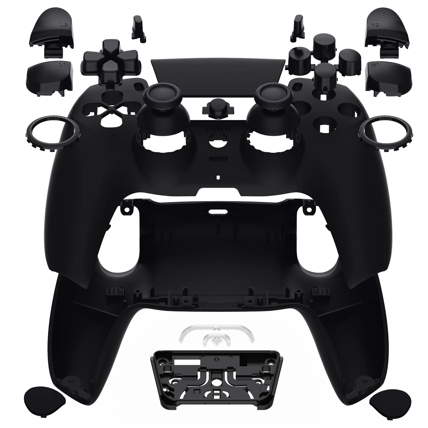 eXtremeRate Luna Redesigned Full Set Housing Shell Buttons Touchpad Cover for ps5 Controller BDM-030/040/050 - Single Series