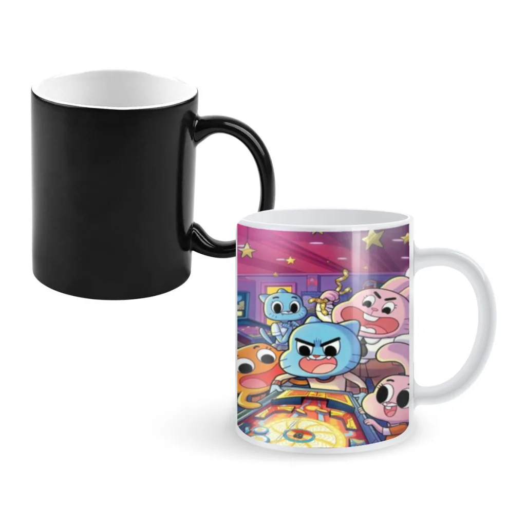 The Amazing Funny W-world Of Gumball Newest Design Coffee Mugs Heat Color Changing Milk Tea Cup Colorcup For Birthday Gifts