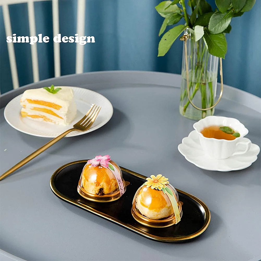 

RUAI 100 PCS Clear Plastic Mini Cupcake Box Round Cupcake Mooncake Dessert Container Box Cookies Muffins Dome Box