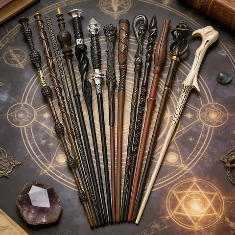 2026 Kinds of Metal Core Magic Wands Malfoy Voldmort Hermione Ron Bellatrix McGonagall Magical Potters Wand