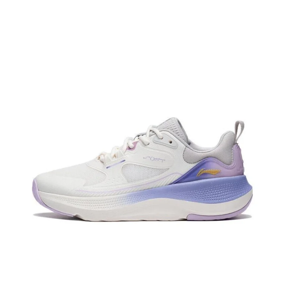 Li Ning Casual Shoes Women's Low Top White/Purple AGLT126-1