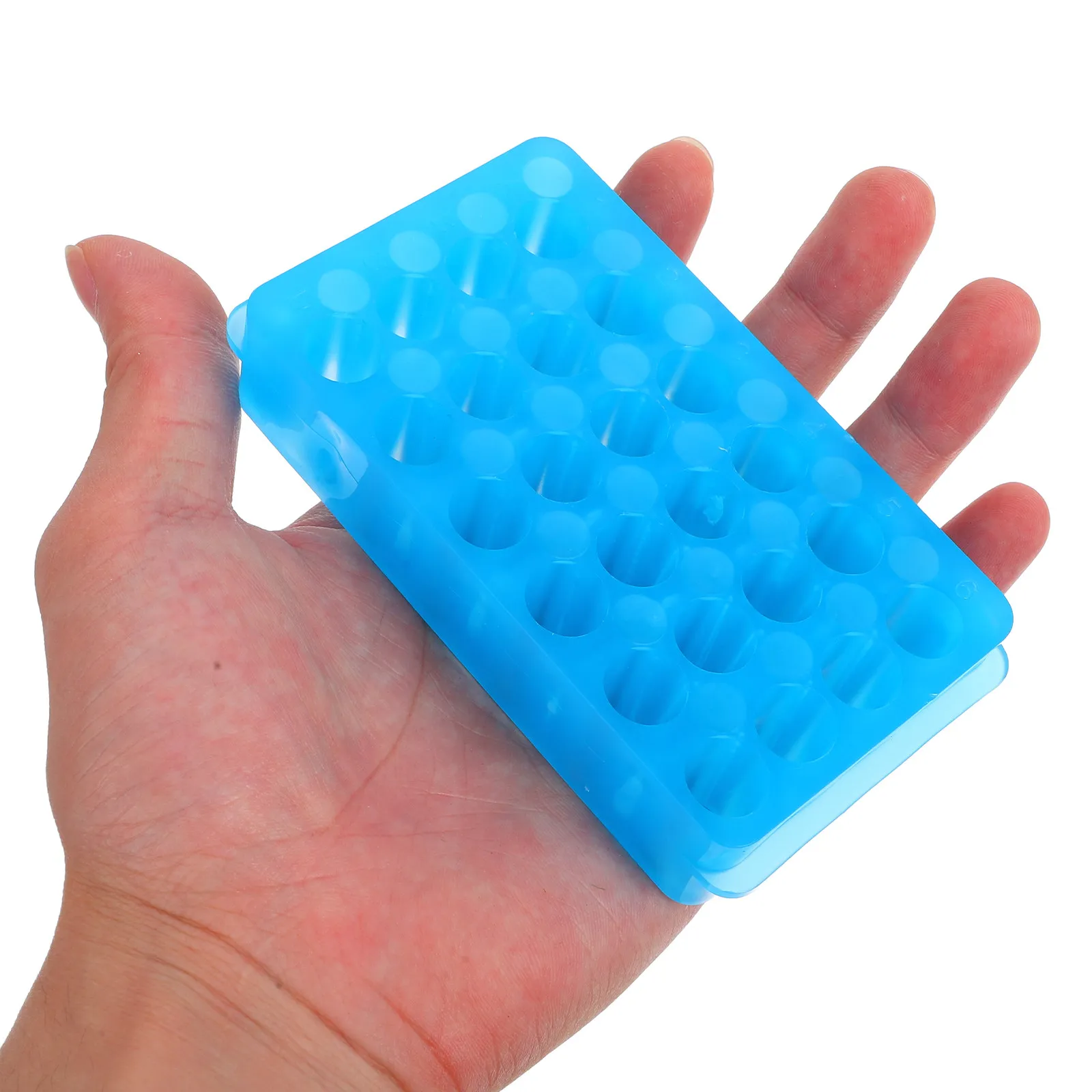 24-Hole Dual-Side Centrifuge Tube Rack Lab-Grade Chemical-Resistant Test Tube Organizer with Slot Design for Sample Storage and