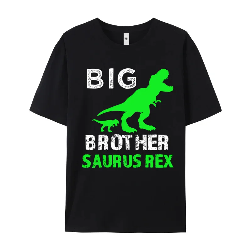 Kids Big Brother Saurus Shirt Pure Cotton Tshirts Grandpa Short Sleeve Party Tees Funky Father Day Crewneck Tee Shirts Design