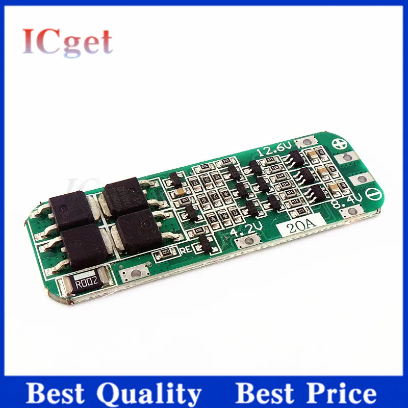 Cargador de Batería de Litio de 3 Series y 20A, Placa de Protección BMS para Baterías 18650, Módulo de Carga para Celdas de Batería de Iones de Litio de 12.6V, 11.1V y 12V