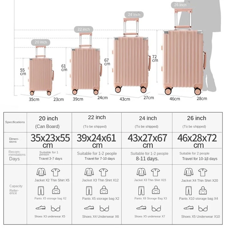 Mala Multifuncional Nova Bagagem com Porta-Copo USB Roda Universal Senha Trolley Caso Homens e Mulheres Mala de Viagem Cabine