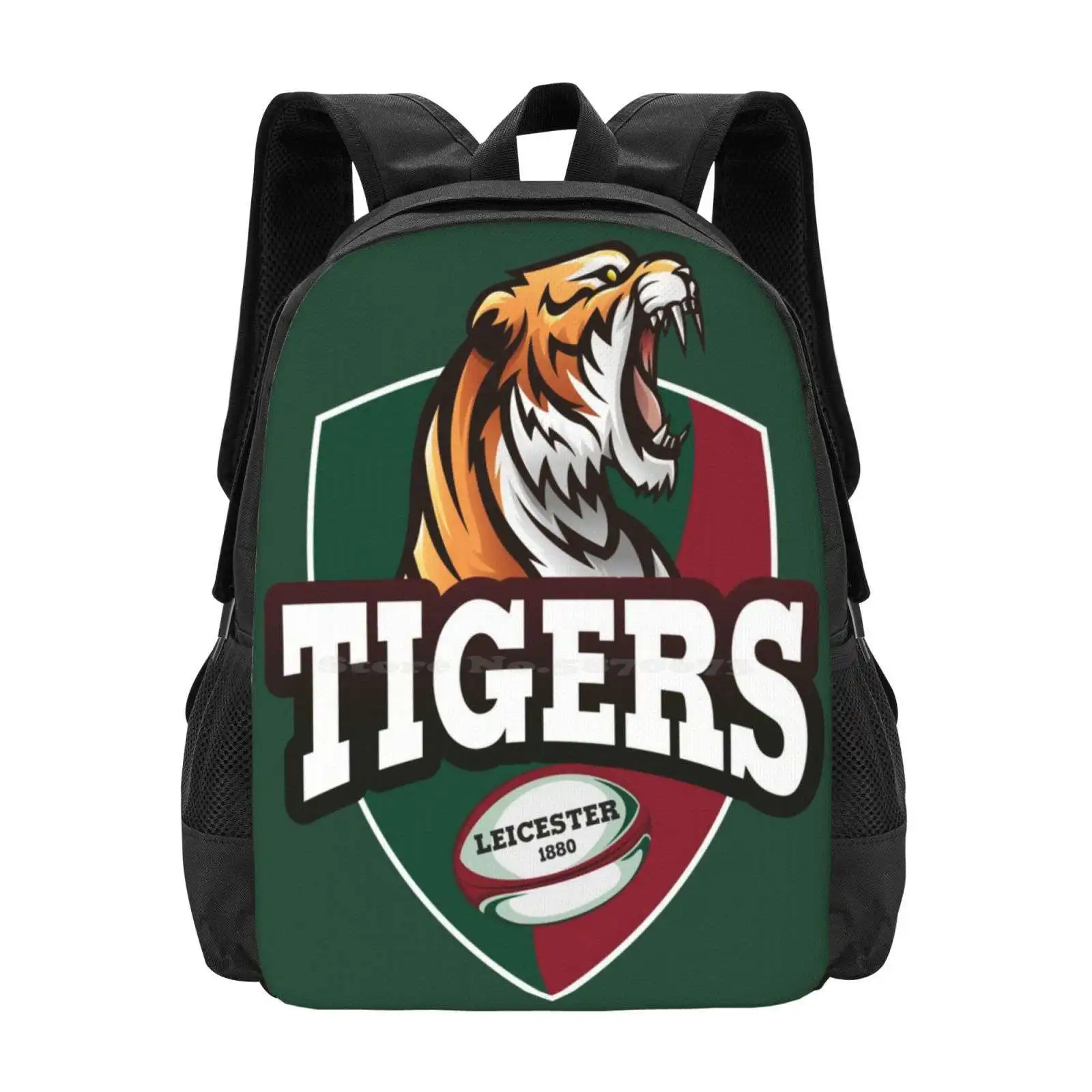 Leicester Tigers Bag Backpack For Men Women Girls Teenage Leicester Tigers Welford Tshiert Marcos England England Rugby