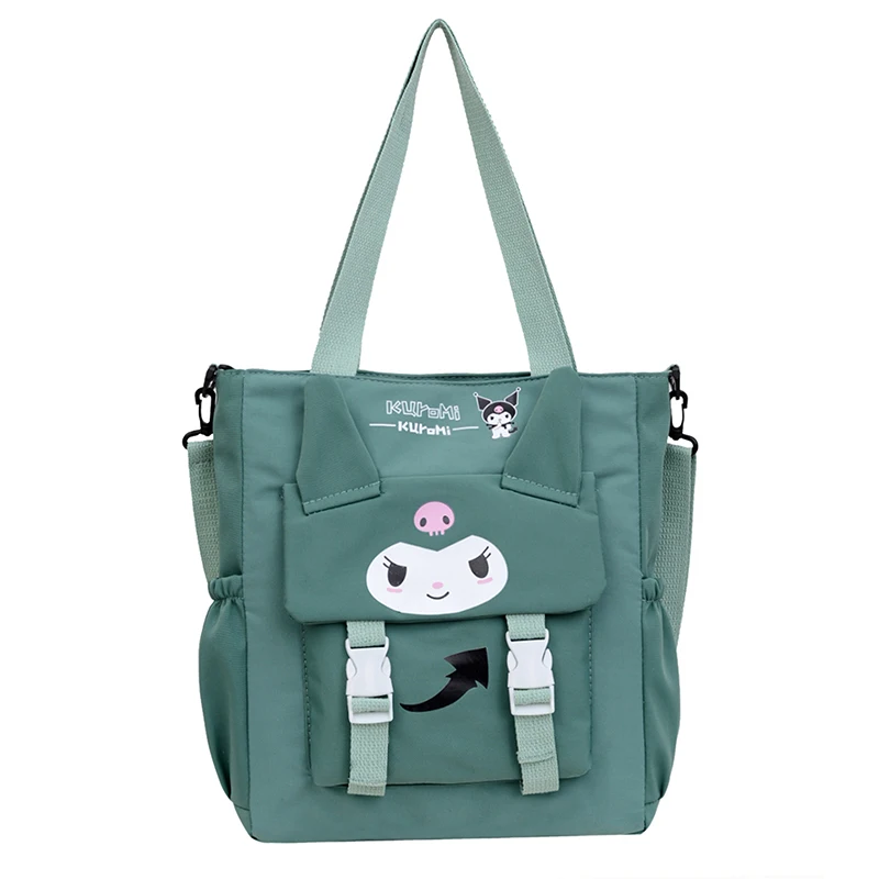 MINISO Kuromi casualowa torba Tote o dużej pojemności słodkie nadruki modna torebka dla wszechstronnych torba na ramię Crossbody damskich