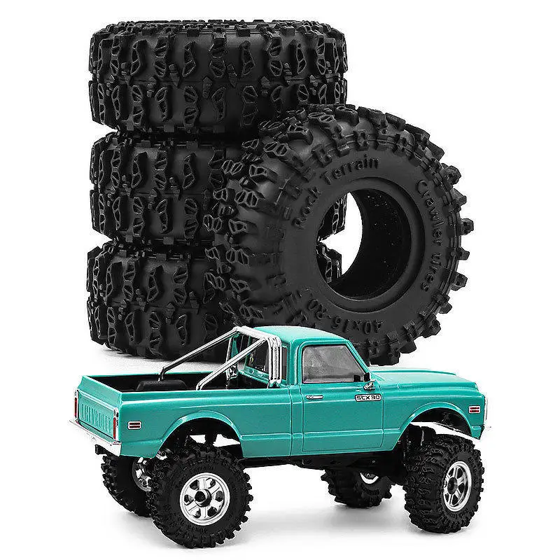 1/30 AXIAL SCX30 0.7-inch tires Ford Bronco, Jeep Wrangler K10 Ascent-32, model number D415.