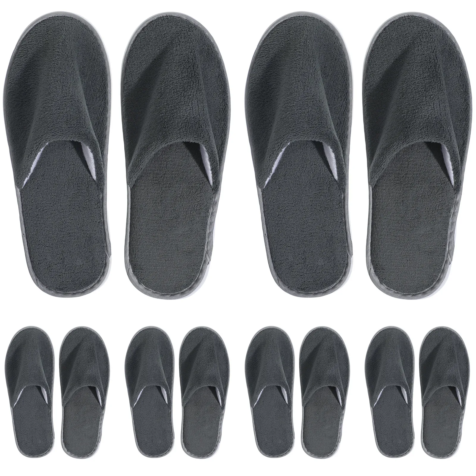 

Coral Fleece Disposable Slippers Comfortable Lightweight Non-Slip Hotel Guest Shoes Spa Home Indoor Slippers For Parties