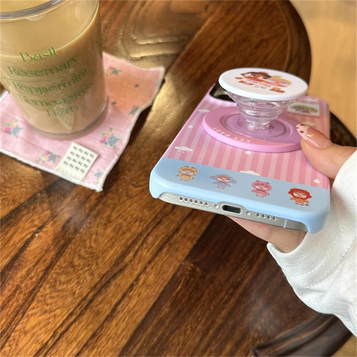 Moda listras rosa magnética caso de telefone para iphone 16 pro 15 14 pro max capa traseira com suporte para magsafe casos bonitos