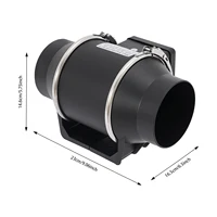 Ventilateurs d'évacuation de fumée |   Ventilateur de ventilation à faible bruit 220V 35W pour cuisine/salle de bain/entrepôt |   Ventilateur de conduit d'évacuation mural 220m³/h 3