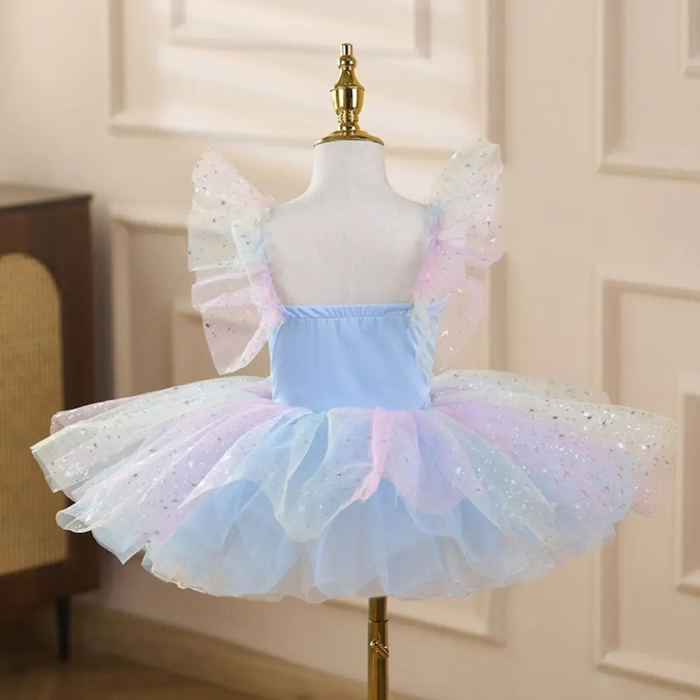 

Fashion Sequin Ballet Dress Modern Puffy Performance Clothes Party Dress Princess Dress Children
