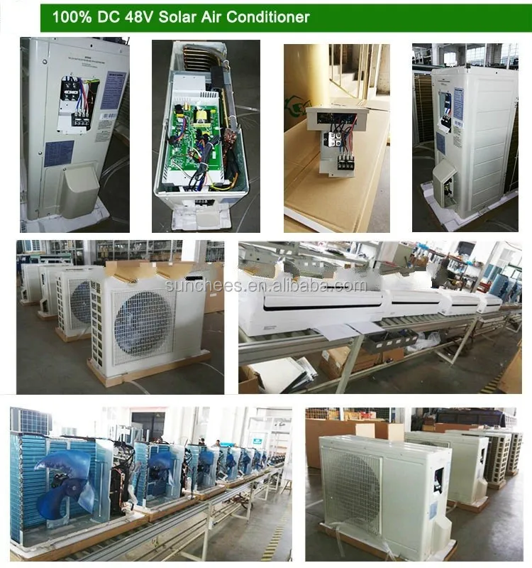 18000-24000BTU 60V Solar AC 55% Solar Power Cooling Only Home
