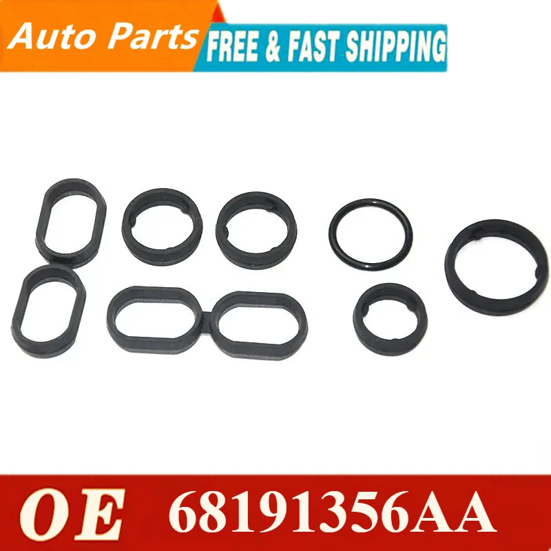 

High quality A suit of Oil Cooler Filter Gaskets For 3.6L Engine Fit For 2014-2021 Dodge Ram Jeep Chrysler 68191356AA