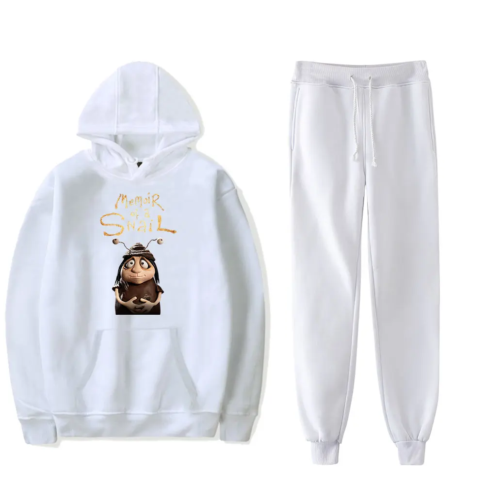 مذكرات الحلزون هوديس عداء ببطء السراويل قطعتين مجموعة بلوزات + Sweatpants الرجال النساء مجموعة #2