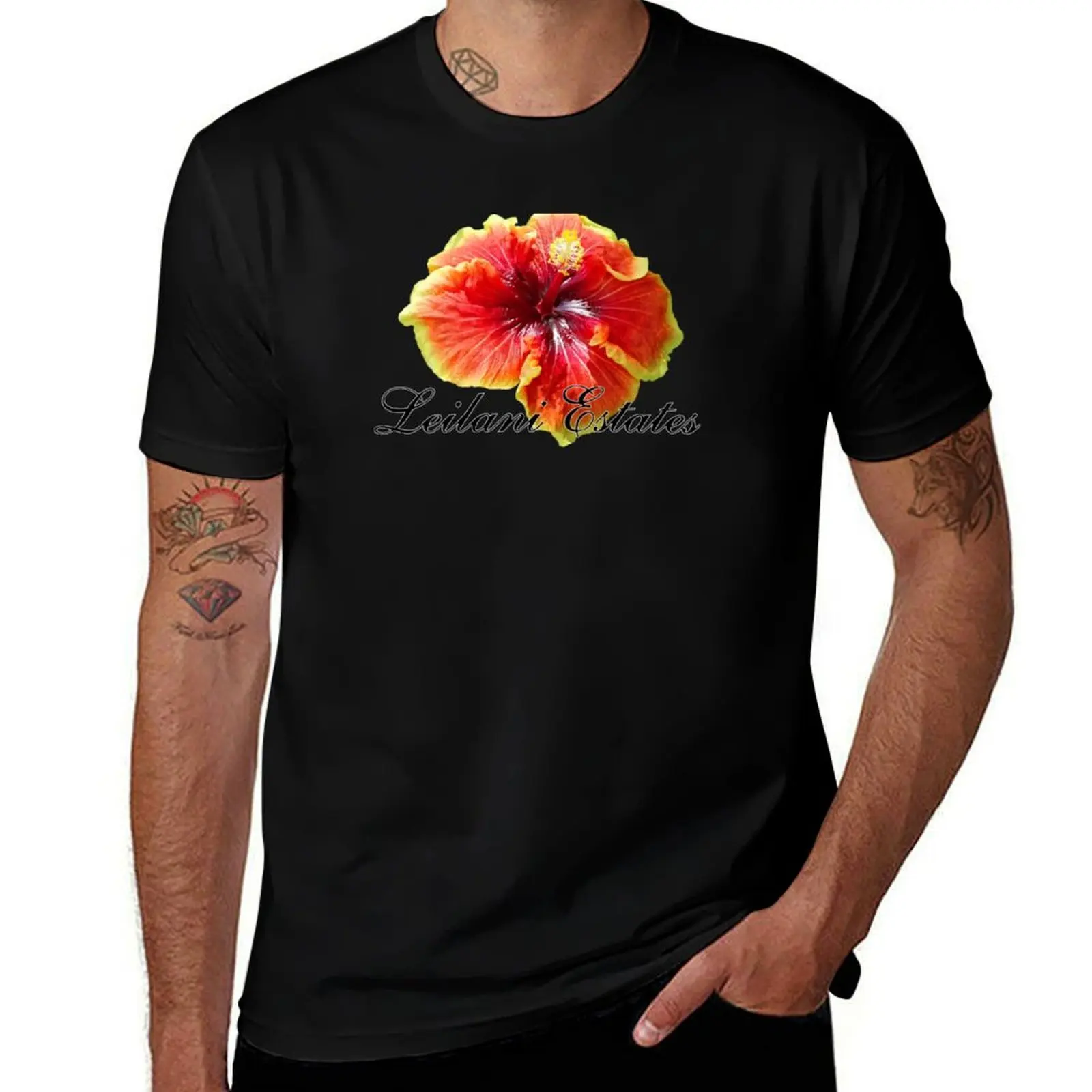 

Flame Leilani cotton shirt essential Estates Hibiscus t quality shirts shirt high T-Shirt - t Flickering plain man t Hawaii