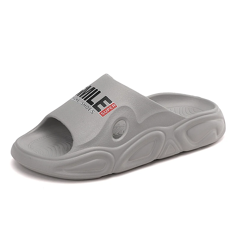 

Мужские тапочки на толстой подошве с эффектом ходьбы по снегу, модные домашние тапочки из ЭВА.